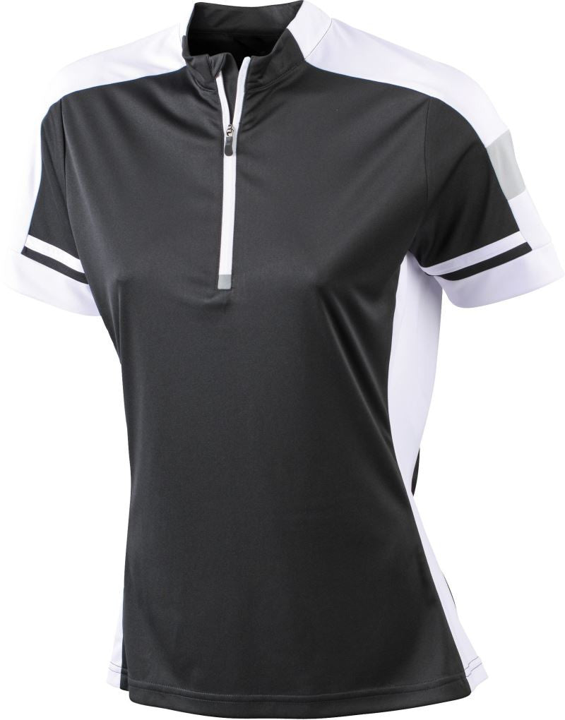 James & Nicholson | JN 451 Ladies' Bike Shirt with 1/2 Zip