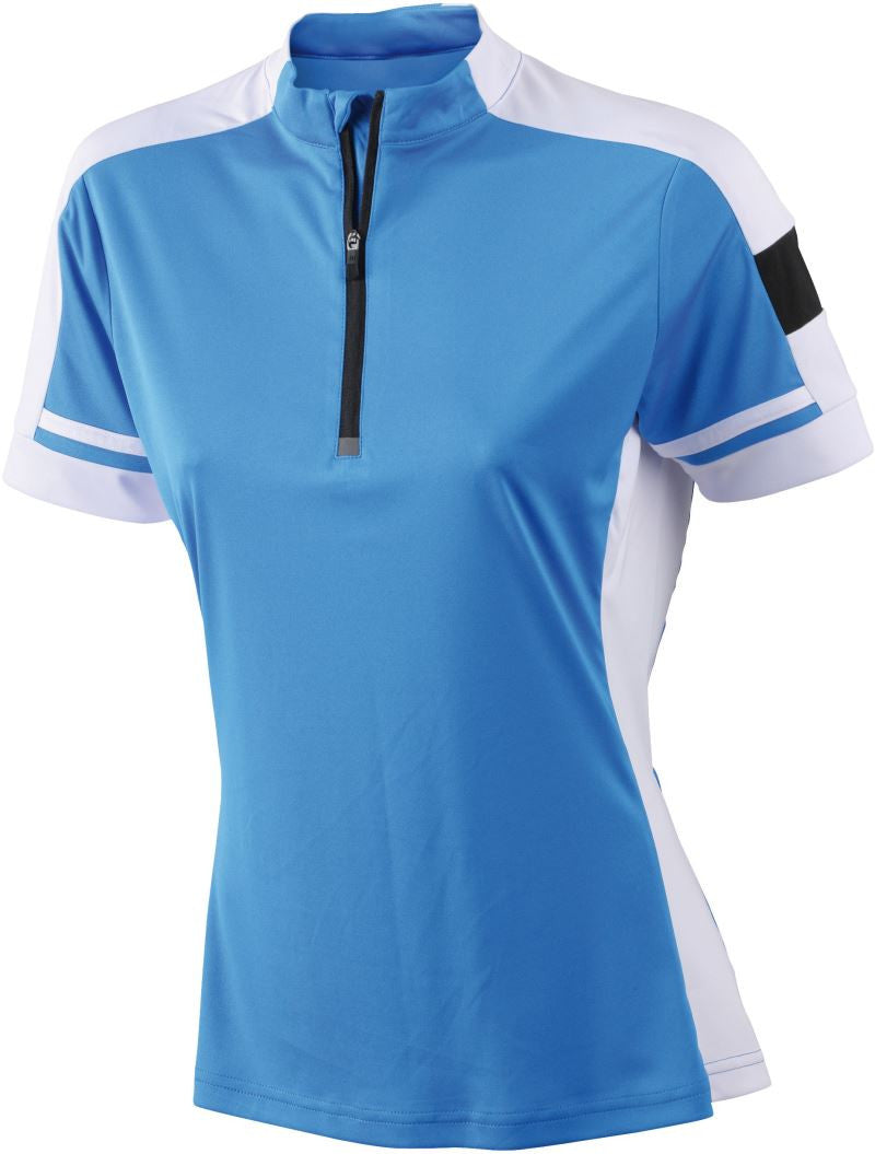 James & Nicholson | JN 451 Ladies' Bike Shirt with 1/2 Zip