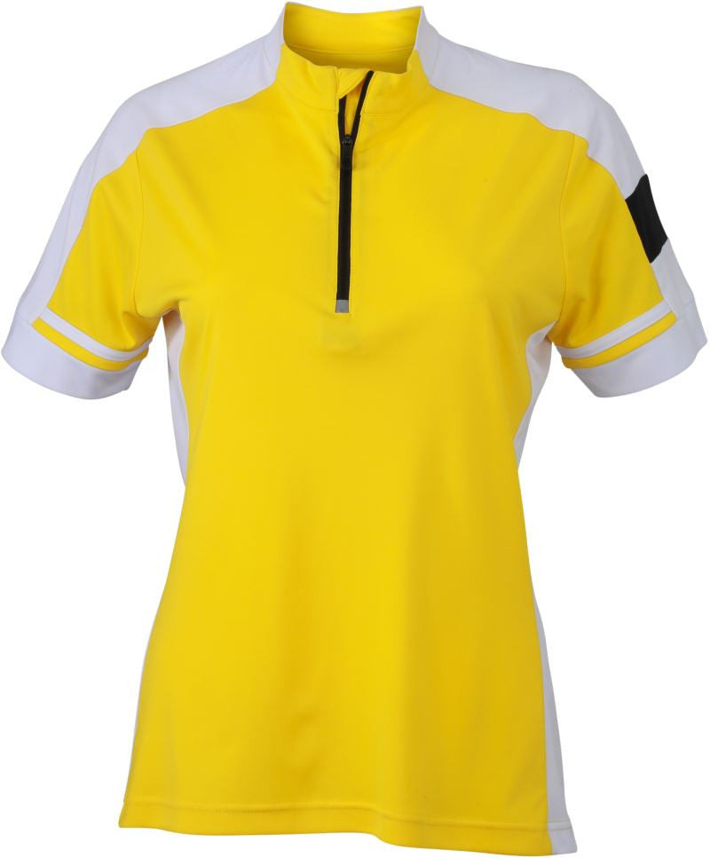 James & Nicholson | JN 451 Ladies' Bike Shirt with 1/2 Zip