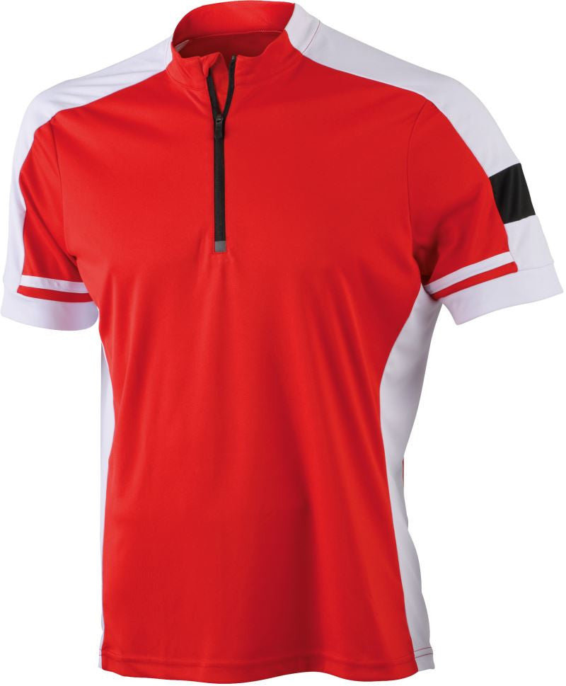 James et Nicholson | JN 452 Chemise de vélo pour homme avec 1/2 zip