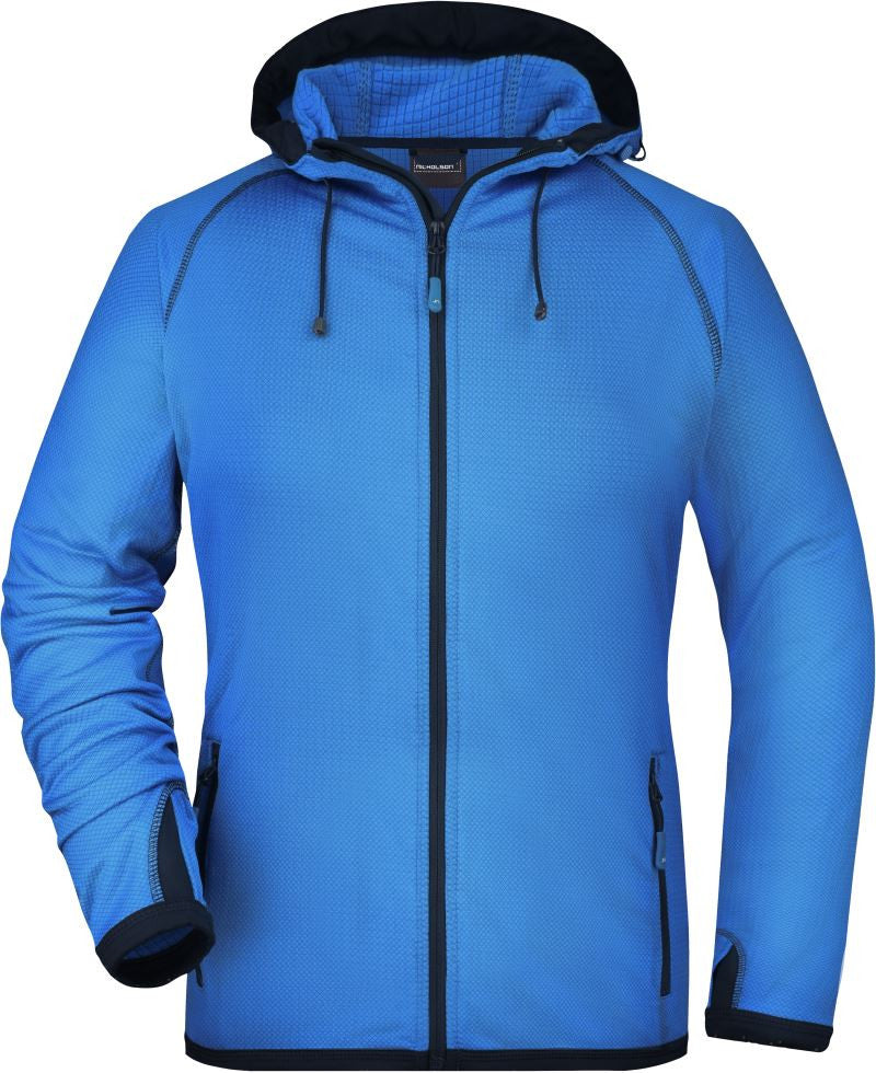 James et Nicholson | JN 570 Veste polaire à capuche pour femme avec motif losanges