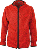 James & Nicholson | JN 589 Men's Knitted Fleece Hooded Jacket