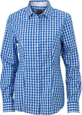 James & Nicholson | JN 616 Ladies Poplin Plaid Blouse long-sleeve