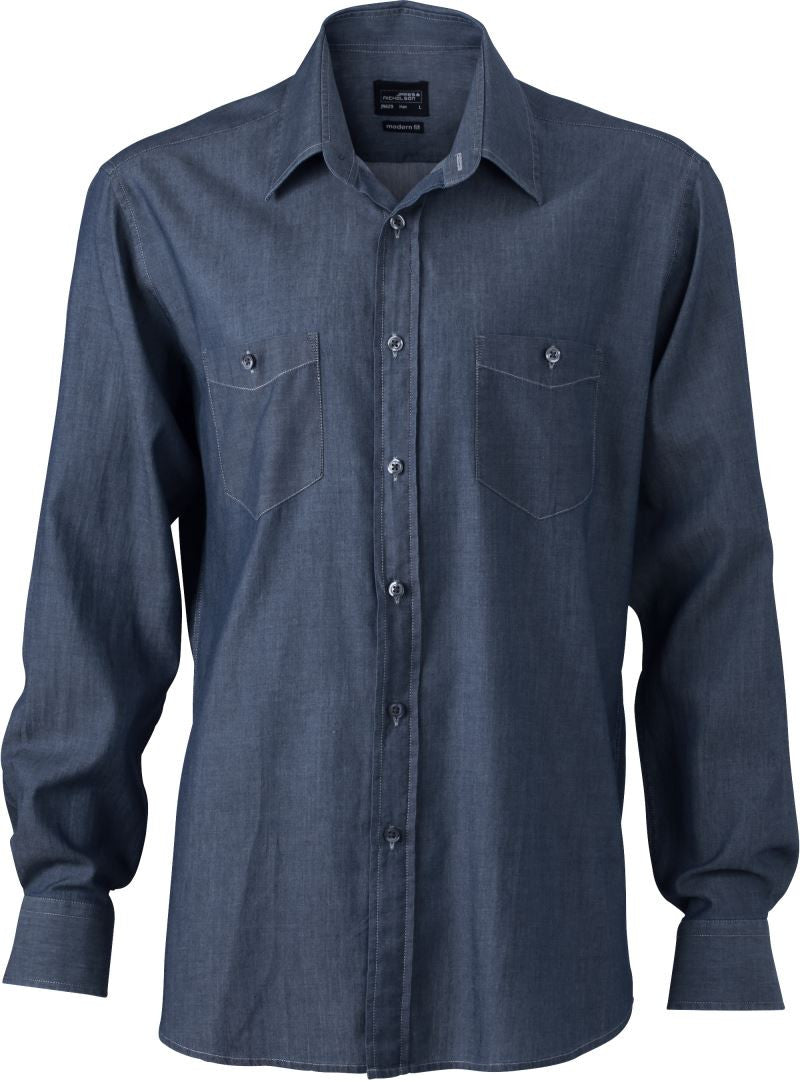 James & Nicholson | JN 629 Men's Denim Shirt