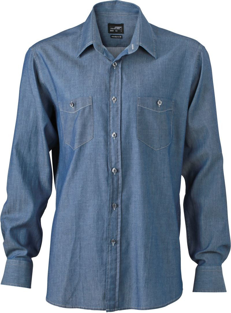 James & Nicholson | JN 629 Men's Denim Shirt