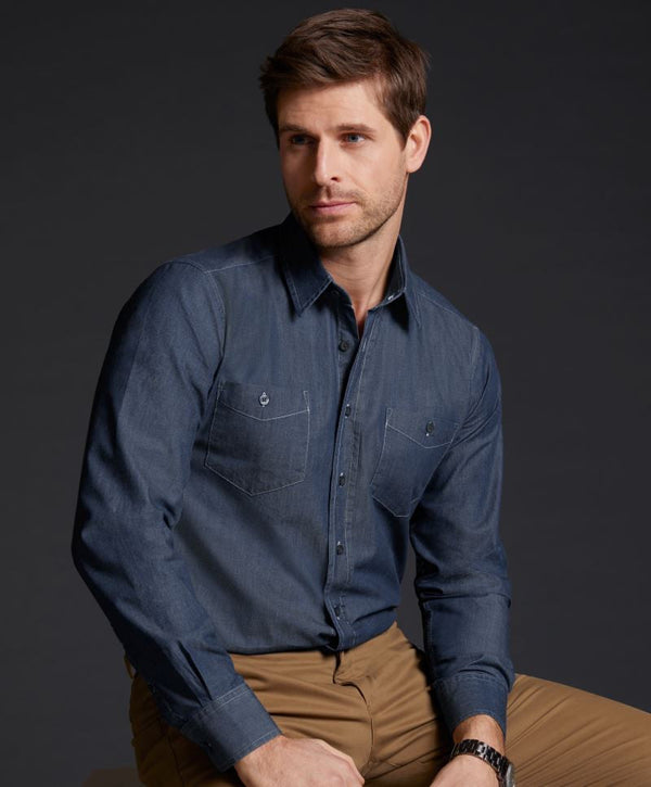 James & Nicholson | JN 629 Men's Denim Shirt