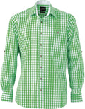 James & Nicholson | JN 638 Men's Poplin Checkered Traditional Shirt