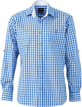 James & Nicholson | JN 638 Men's Poplin Checkered Traditional Shirt