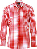 James & Nicholson | JN 638 Men's Poplin Checkered Traditional Shirt