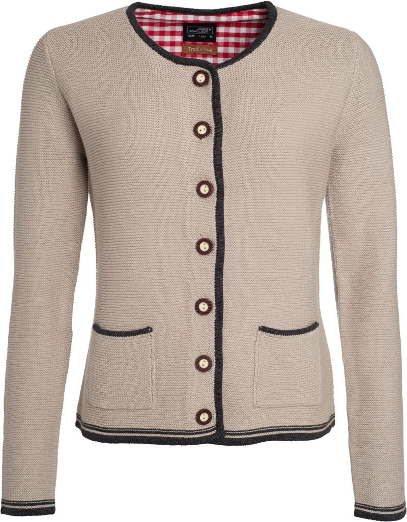 James & Nicholson | JN 639 Ladies' Knitted Jacket in Traditional Costume Look