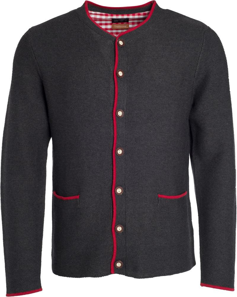 James & Nicholson | JN 640 Men's Knitted Jacket in Traditional Costume Look