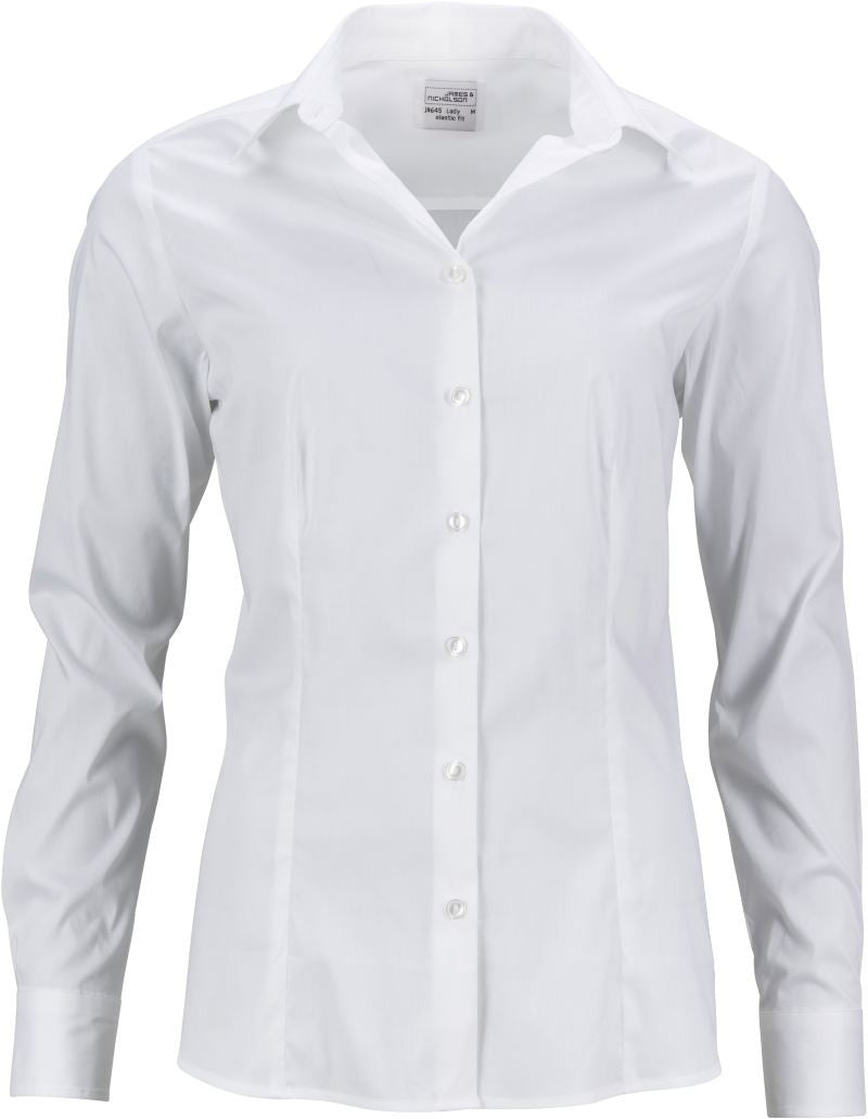 James & Nicholson | JN 645 Ladies Poplin Slim Fit Blouse