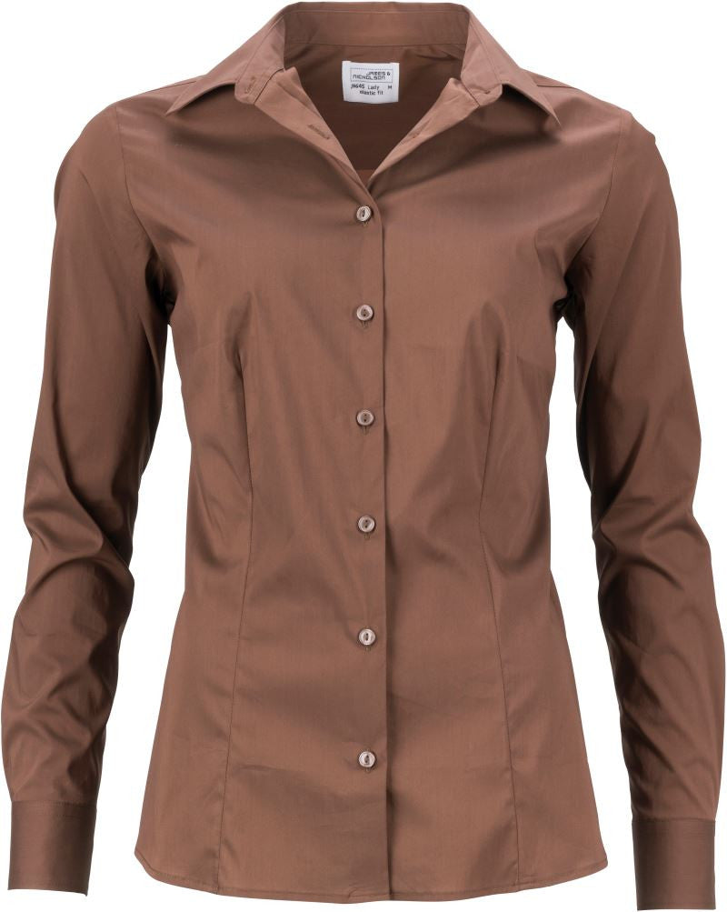 James & Nicholson | JN 645 Ladies Poplin Slim Fit Blouse