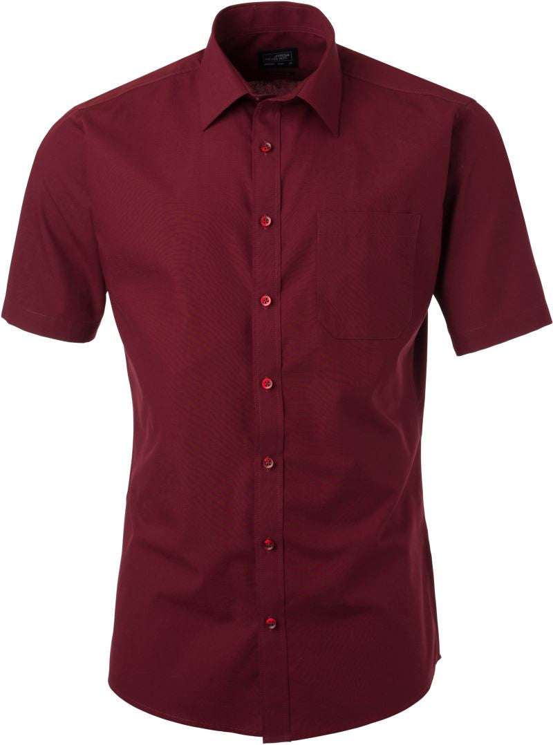 James & Nicholson | JN 680 Men's Poplin Shirt short-sleeve