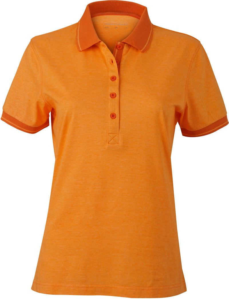 James & Nicholson | JN 705 Ladies' Jersey Melange Polo