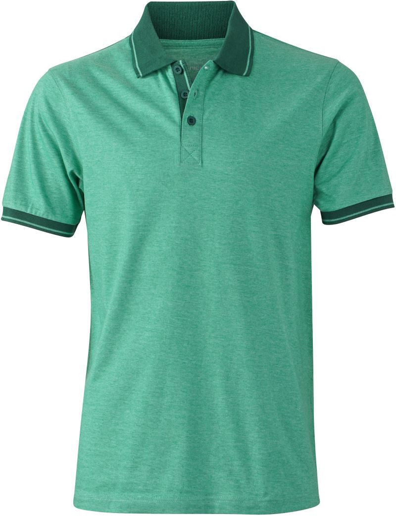 James et Nicholson | JN 706 Polo en jersey chiné pour homme