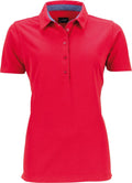 James & Nicholson | JN 711 Ladies' Piqué Polo with Trimming on Collar Band