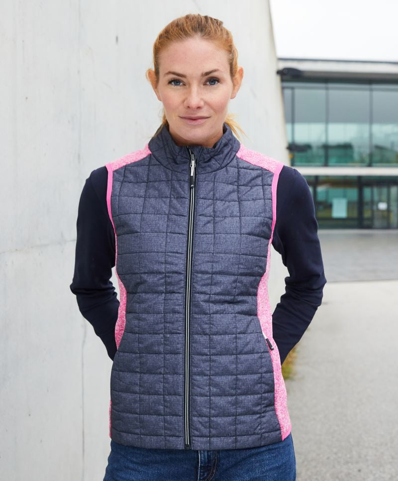 James et Nicholson | JN 739 Gilet en tricot hybride pour femme