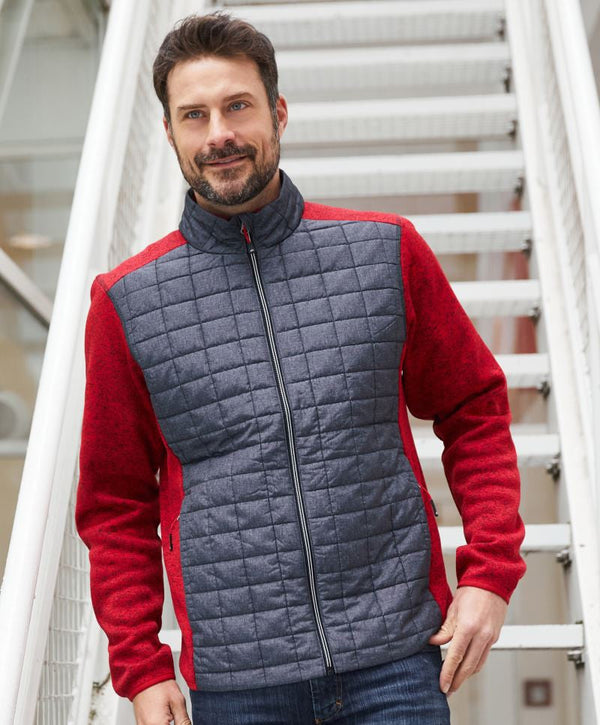 James & Nicholson | JN 742 Men's Knitted Hybrid Jacket