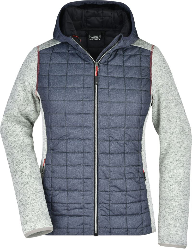 James & Nicholson | JN 771 Ladies' Knitted Hybrid Jacket