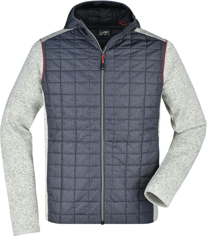 James & Nicholson | JN 772 Men's Knitted Hybrid Jacket