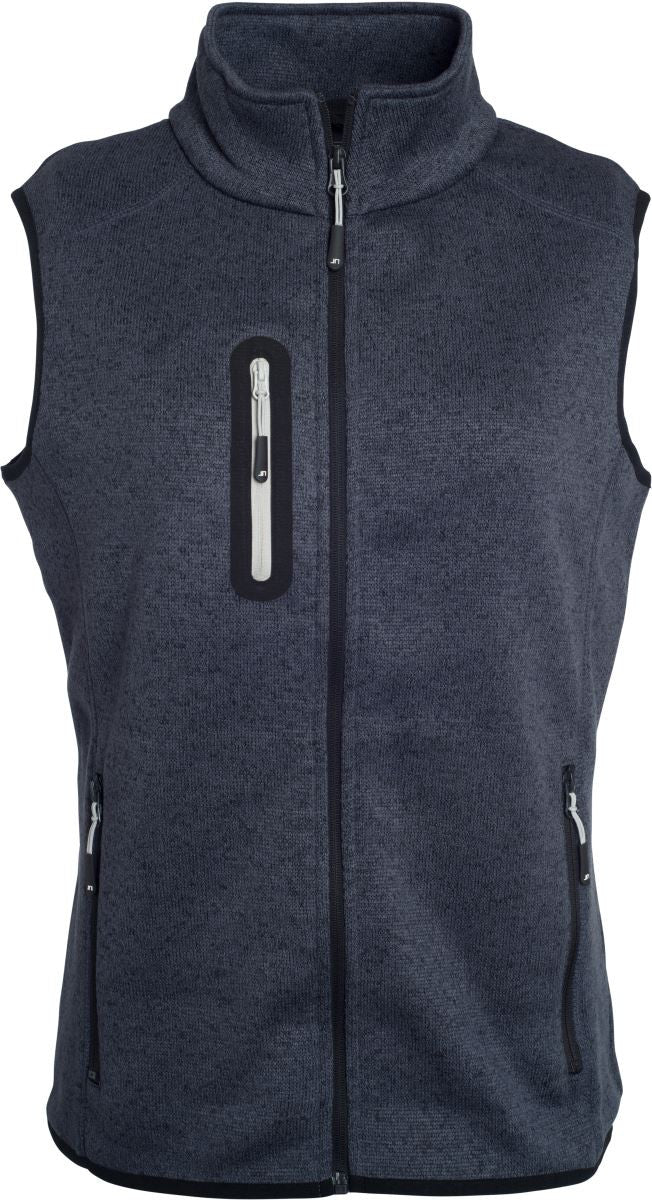 James & Nicholson | JN 773 Ladies' Knitted Fleece Vest with Stand-Up Collar