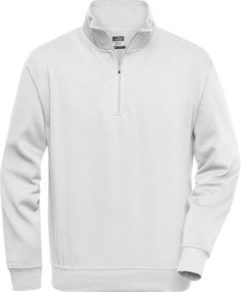 James & Nicholson | JN 831 Workwear Sweatshirt with 1/2 Zip