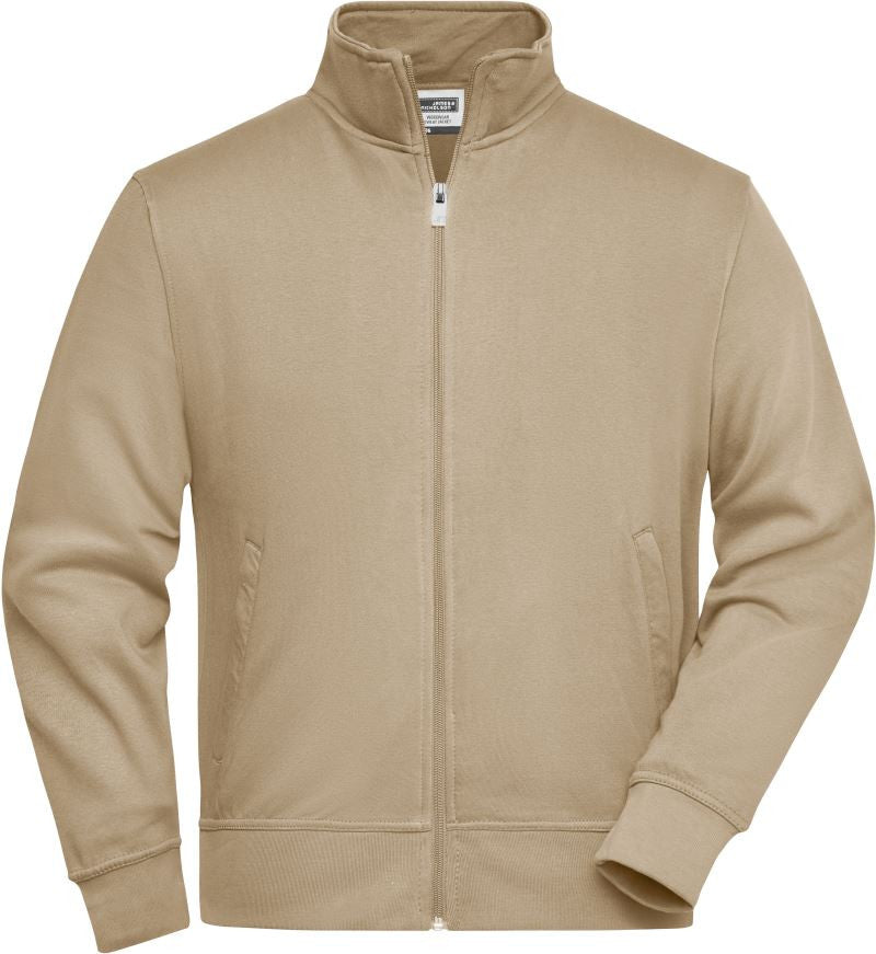 James & Nicholson | JN 836 Sweat Jacket with Stand-Up Collar