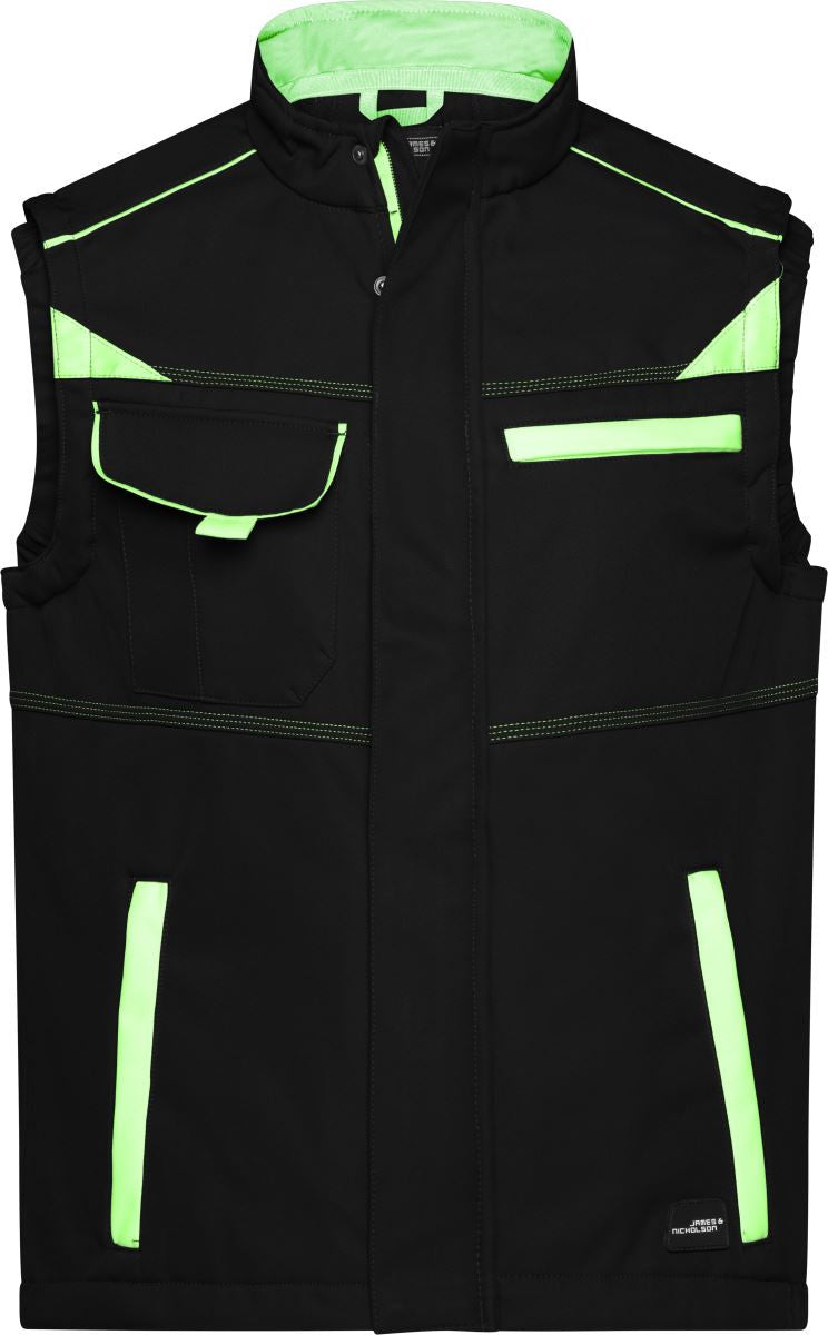 James et Nicholson | JN 852 Workwear Summer Softshell Gilet - Couleur