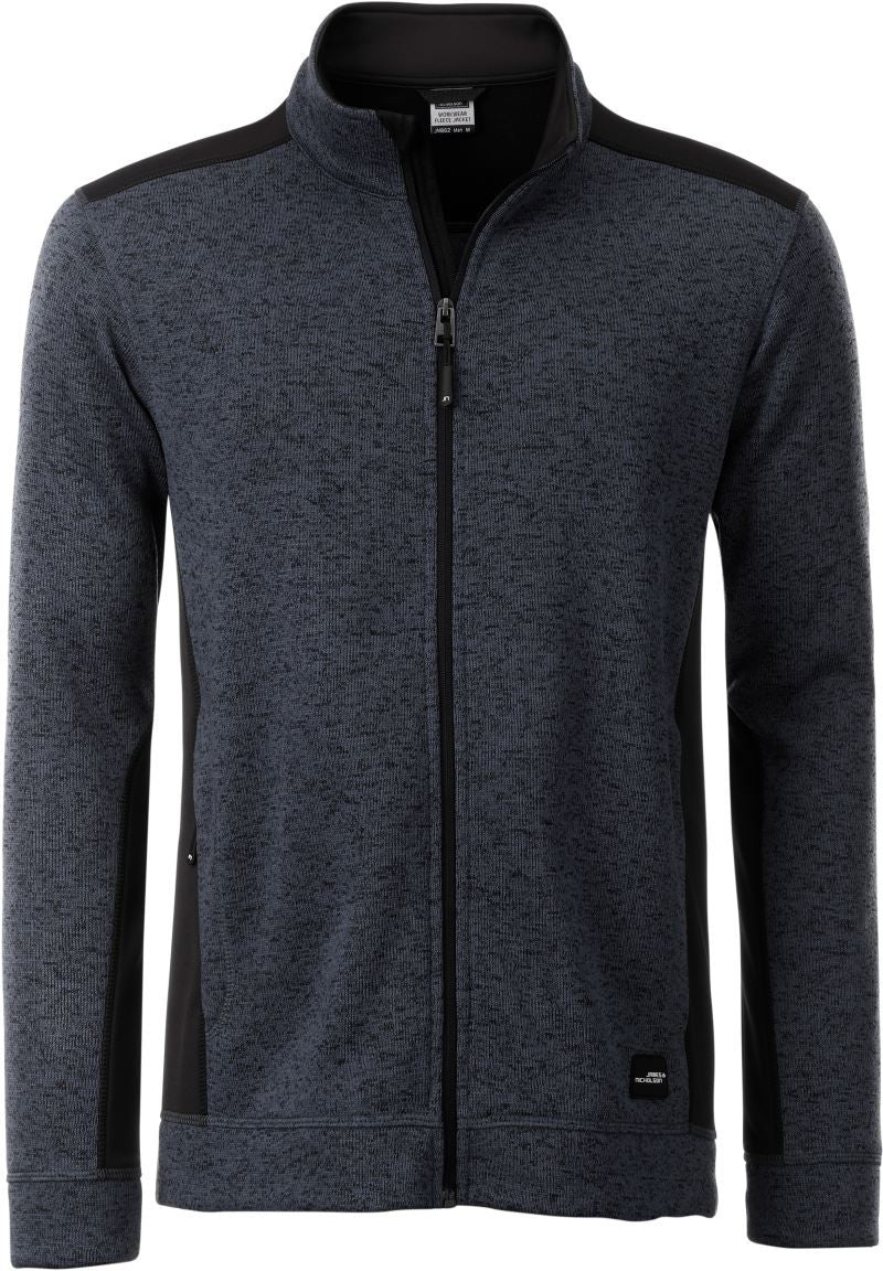 James & Nicholson | JN 862 Men's Workwear Knitted Fleece Jacket - Strong