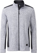 James & Nicholson | JN 862 Men's Workwear Knitted Fleece Jacket - Strong