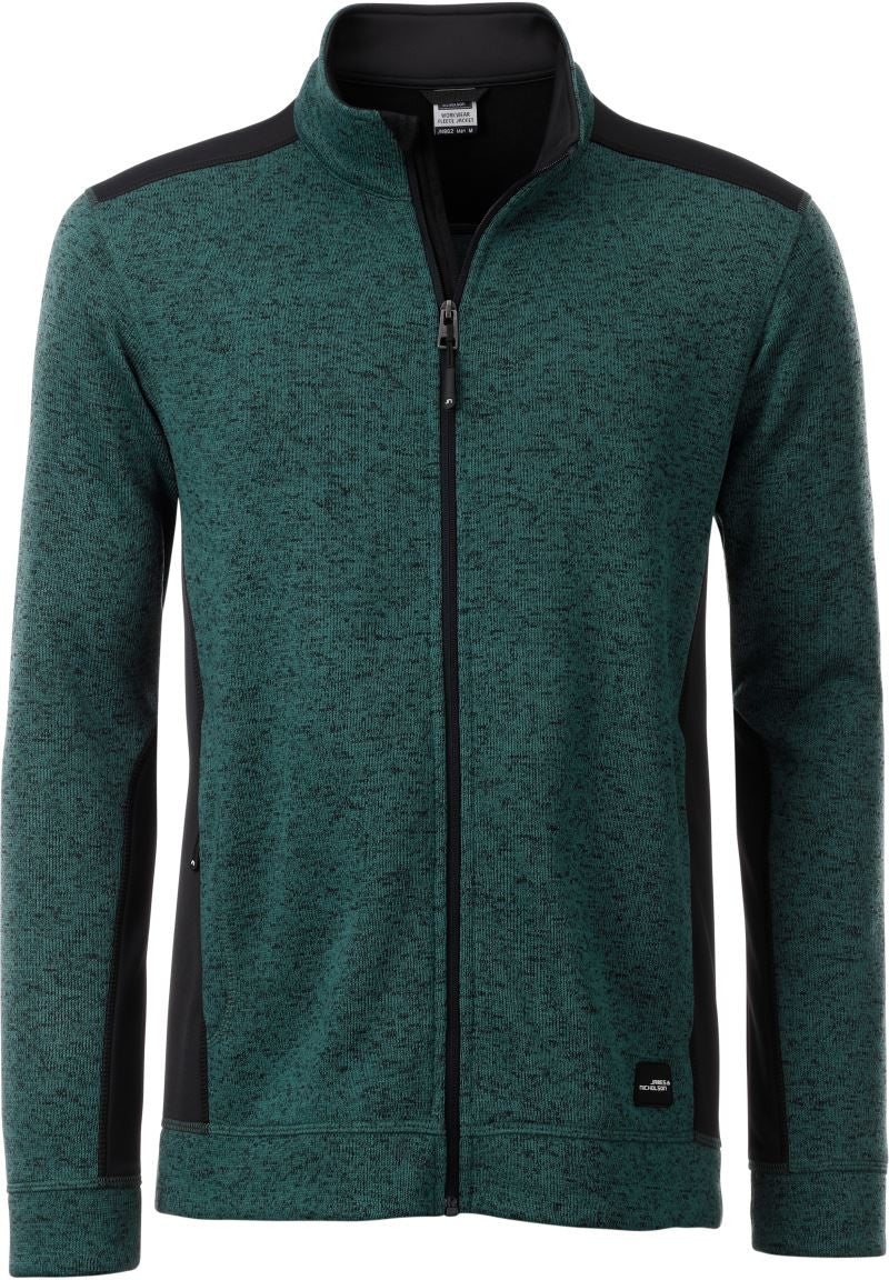 James & Nicholson | JN 862 Men's Workwear Knitted Fleece Jacket - Strong