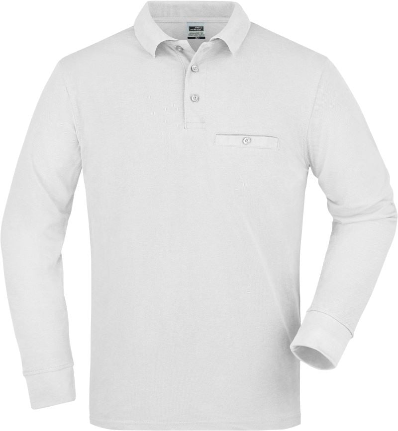 James & Nicholson | JN 866 Men's Workwear Polo with Breast Pocket long-sleeve