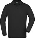 James & Nicholson | JN 866 Men's Workwear Polo with Breast Pocket long-sleeve