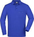 James & Nicholson | JN 866 Men's Workwear Polo with Breast Pocket long-sleeve