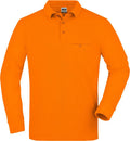 James & Nicholson | JN 866 Men's Workwear Polo with Breast Pocket long-sleeve