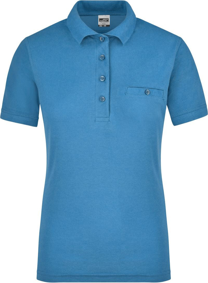 James & Nicholson | JN 867 Ladies' Workwear Polo with Breast Pocket