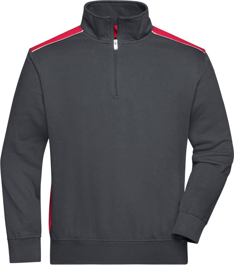 James et Nicholson | JN 868 Workwear Pull 1/2 Zip - Couleur