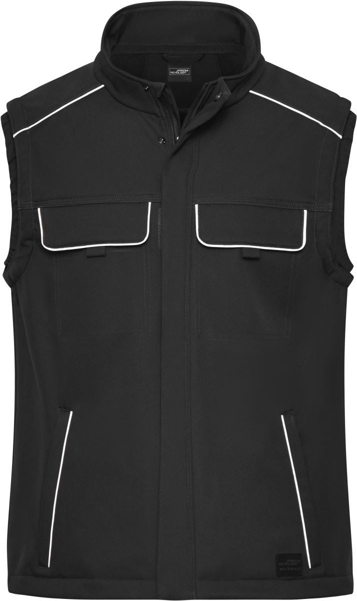 James & Nicholson | JN 883 Workwear Softshell Vest - Solid