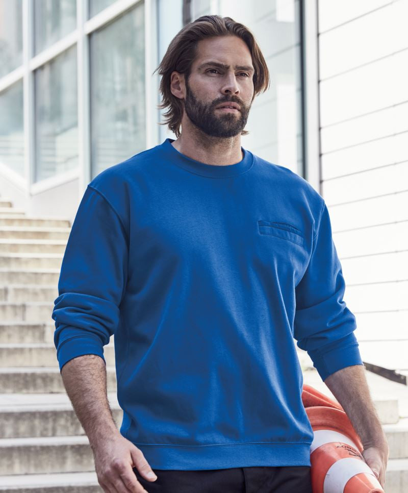 James & Nicholson | JN 924 Sweater with Breast Pocket