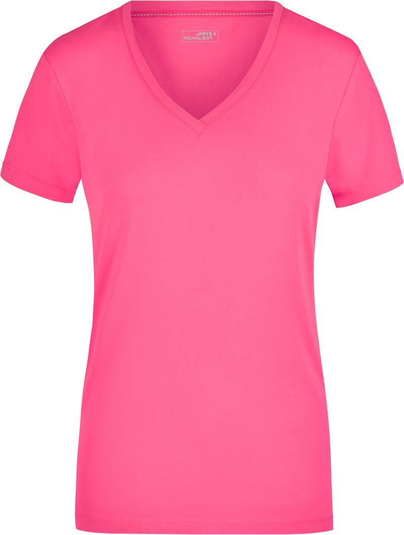 James & Nicholson | JN 928 Ladies' Stretch V-Neck T-Shirt