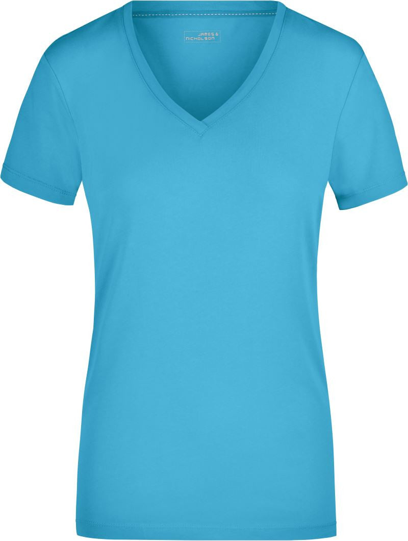 James et Nicholson | JN 928 T-shirt extensible à col en V pour femme