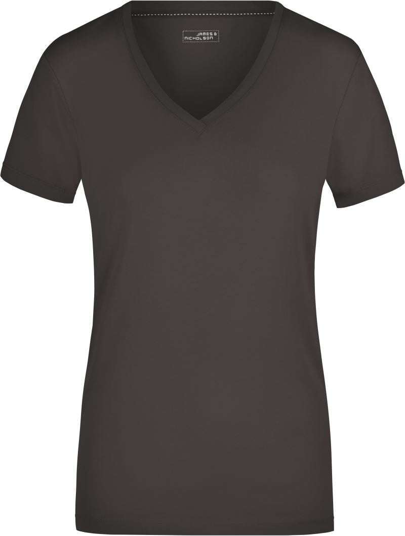 James & Nicholson | JN 928 Ladies' Stretch V-Neck T-Shirt