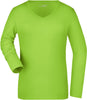 James et Nicholson | JN 929 T-shirt stretch à col en V pour femme à manches longues