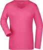 James et Nicholson | JN 929 T-shirt stretch à col en V pour femme à manches longues