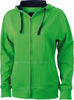 James et Nicholson | JN 962 Veste sweat à capuche "Lifestyle" pour femme
