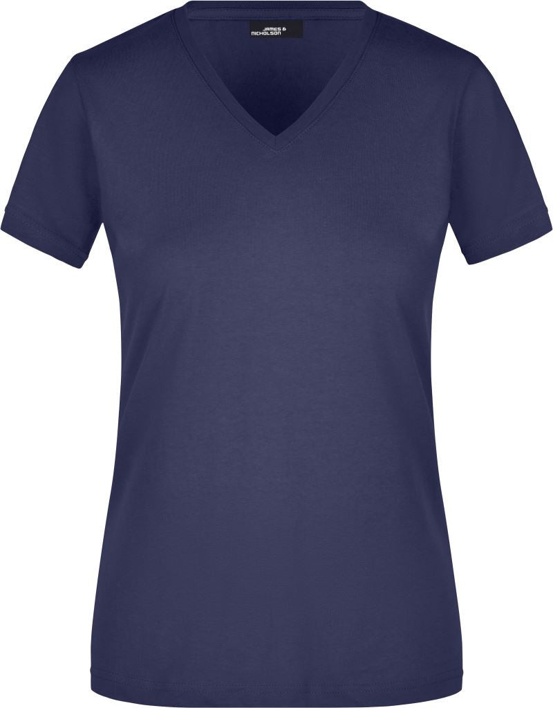 James & Nicholson | JN 972 Ladies' Tailored V-Neck T-Shirt