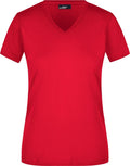 James & Nicholson | JN 972 Ladies' Tailored V-Neck T-Shirt