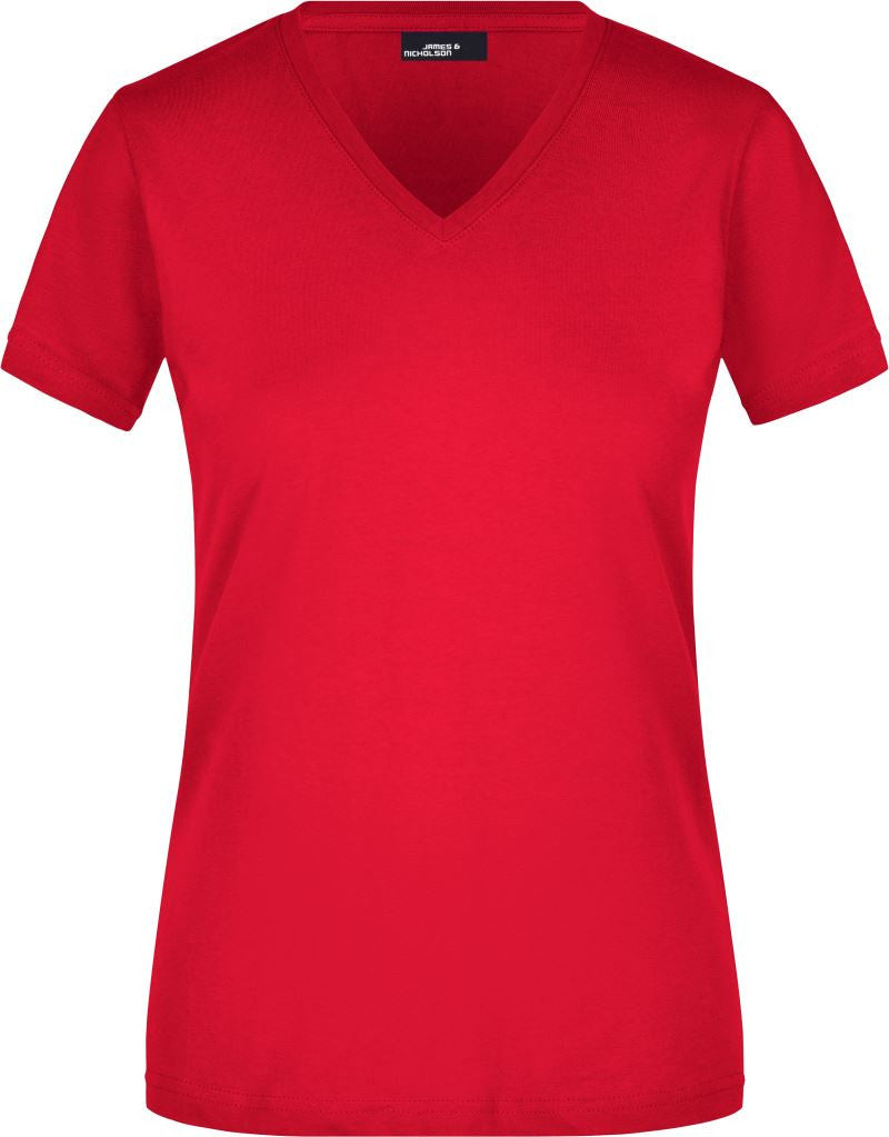 James & Nicholson | JN 972 Ladies' Tailored V-Neck T-Shirt