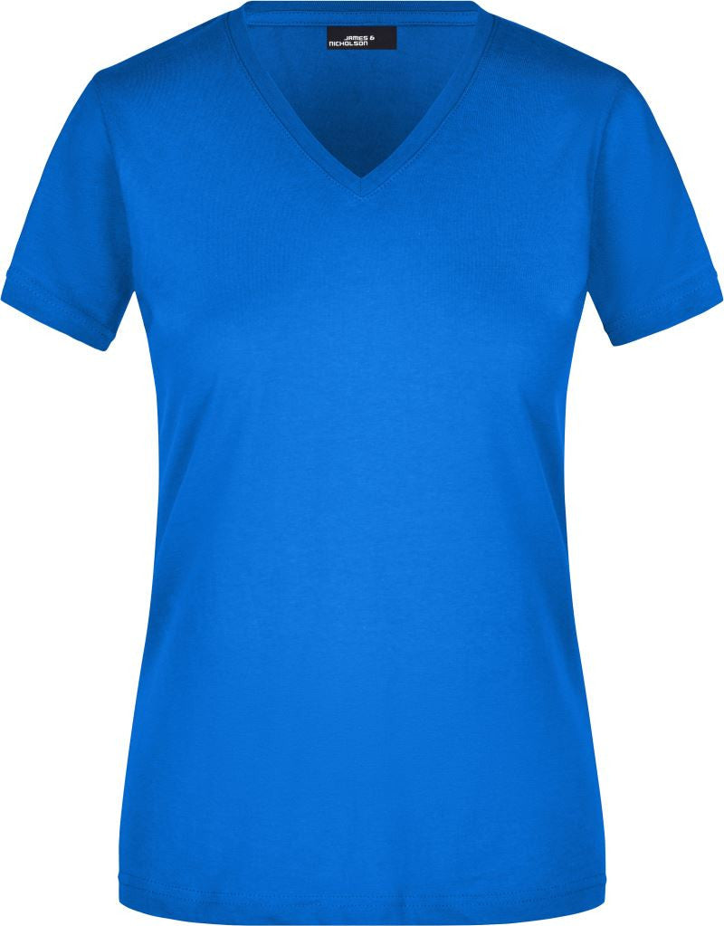 James & Nicholson | JN 972 Ladies' Tailored V-Neck T-Shirt